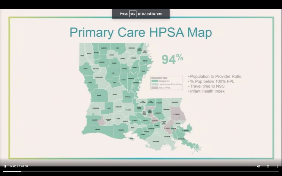 health disparities, healthcare access, HPSA, Louisiana